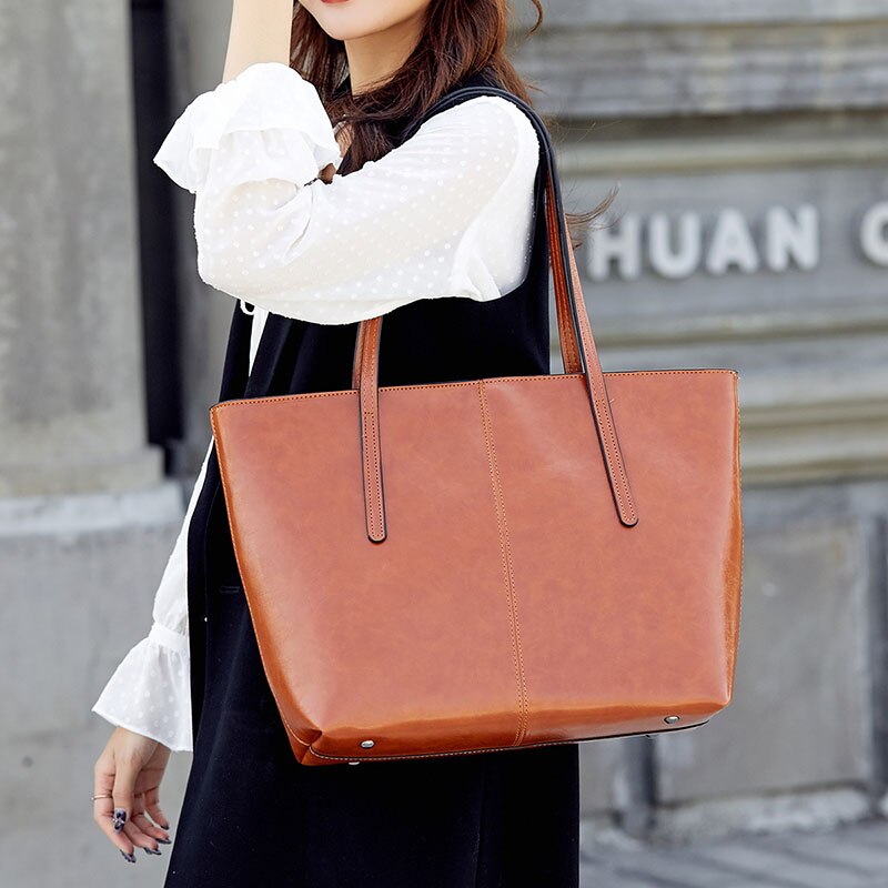 Chic Vintage Leather Tote Bag - Limited Edition!