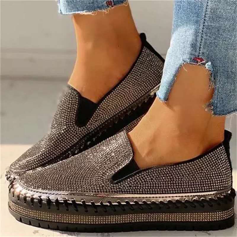 Rosan - Stylish and Cozy Glitter Loafers for Women