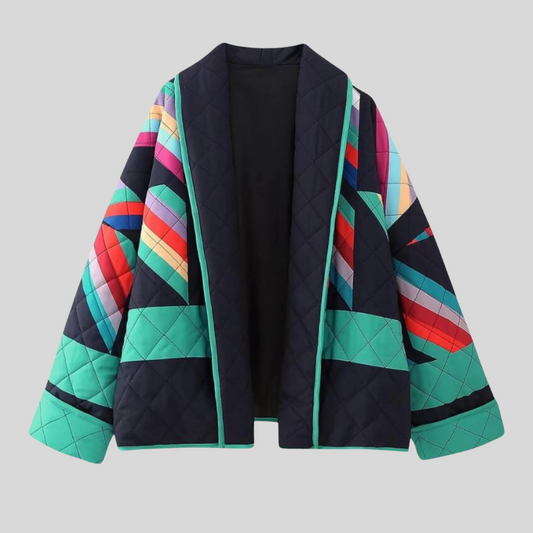 Jindi - Stylish Oversized Vintage Jacket for Women
