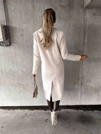 Walcey - Chic and Stylish Long Trench Coat for Women