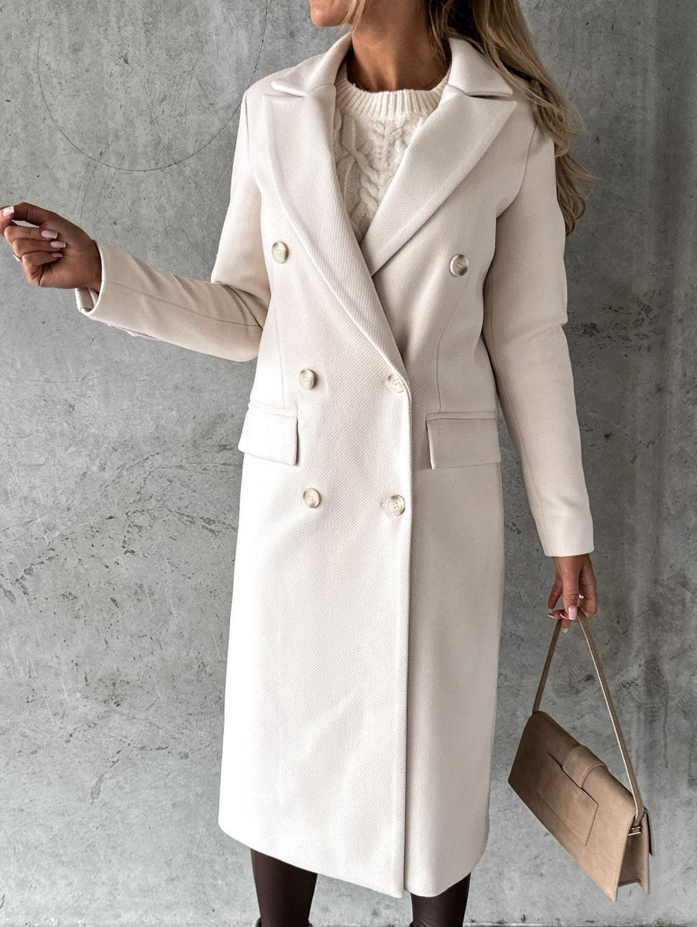 Walcey - Chic and Stylish Long Trench Coat for Women