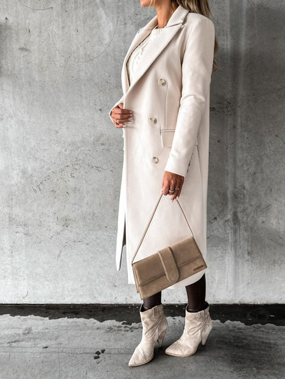 Walcey - Chic and Stylish Long Trench Coat for Women
