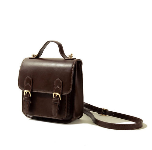 Chic Retro Double Buckle Bag with Luxurious Touch
