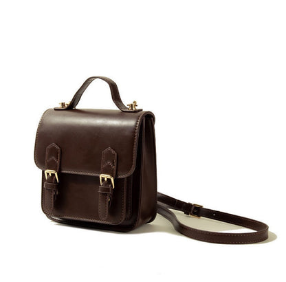 Chic Retro Double Buckle Bag with Luxurious Touch