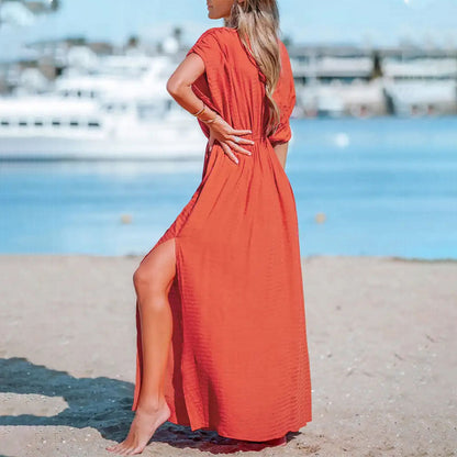 Catalina - Chic Orange Maxi Dress for Women