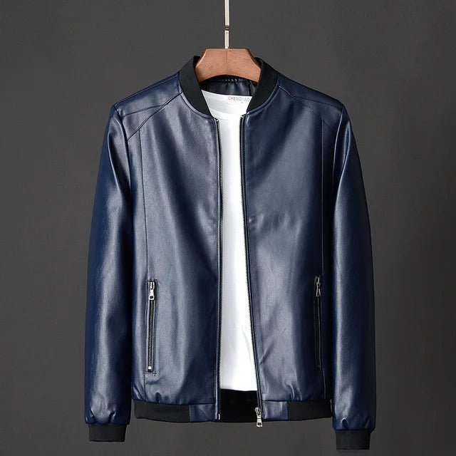 Stylish Griffin Men's Genuine Leather Jacket