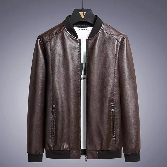 Stylish Griffin Men's Genuine Leather Jacket
