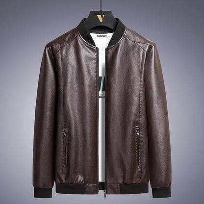 Stylish Griffin Men's Genuine Leather Jacket