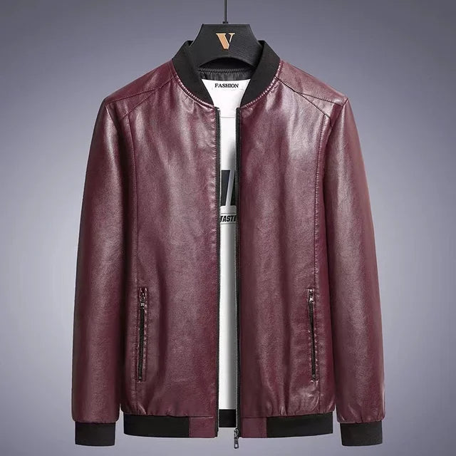 Stylish Griffin Men's Genuine Leather Jacket
