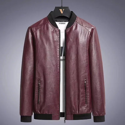 Stylish Griffin Men's Genuine Leather Jacket