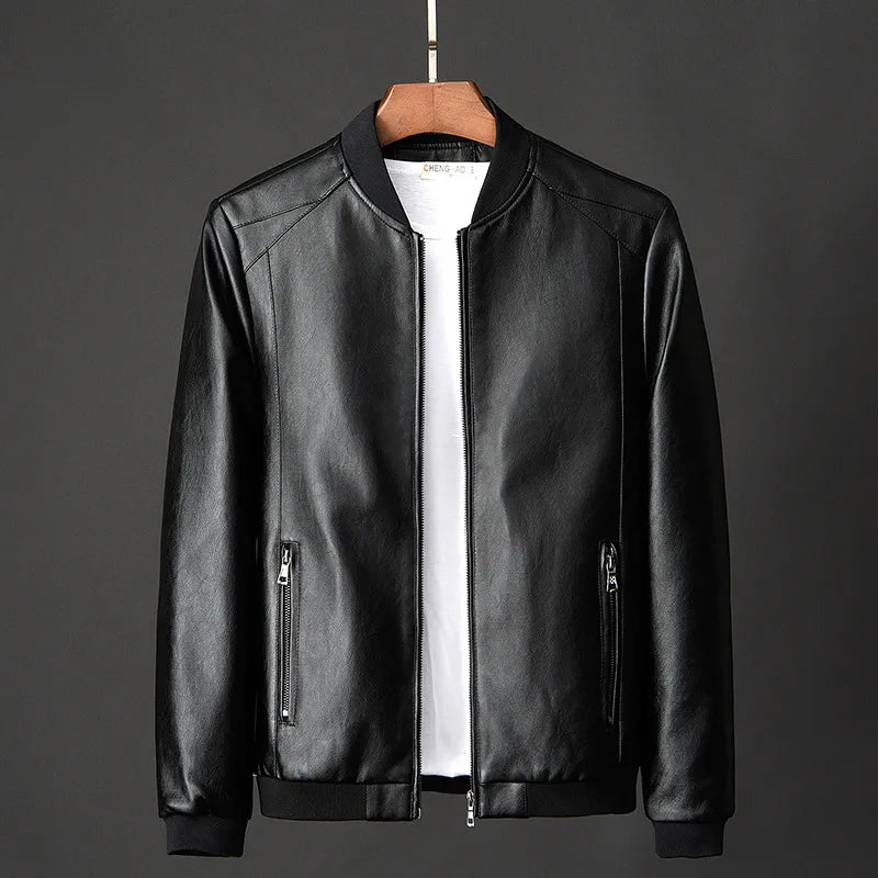 Stylish Griffin Men's Genuine Leather Jacket
