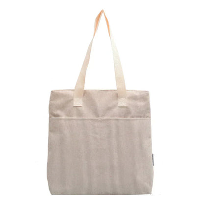 Chic Corduroy Tote Bag - Perfect for Everyday Use!