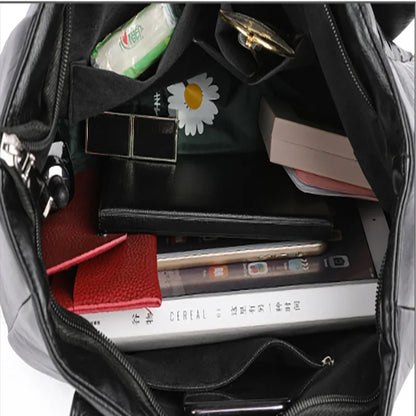 Stylish Women's Water-Resistant Leather Tote Bag