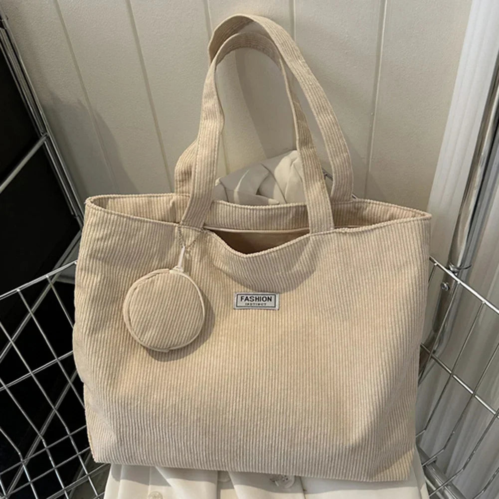 Stylish Corduroy Tote Handbag for Every Occasion