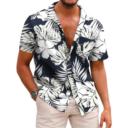 Koen - Stylish Short-Sleeve Floral Shirt