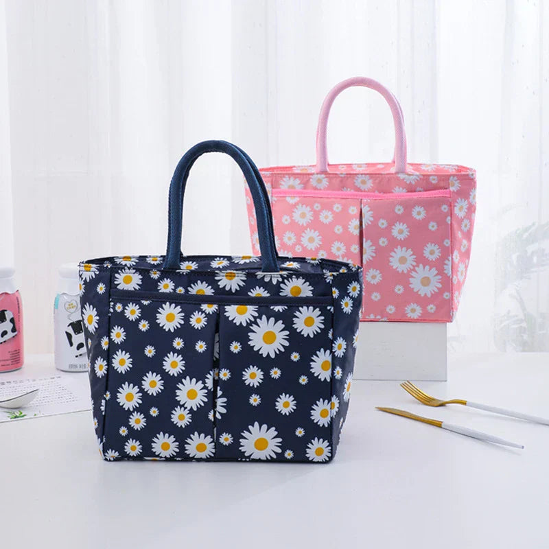 Stylish Insulated Lunch Bag with Vibrant Prints