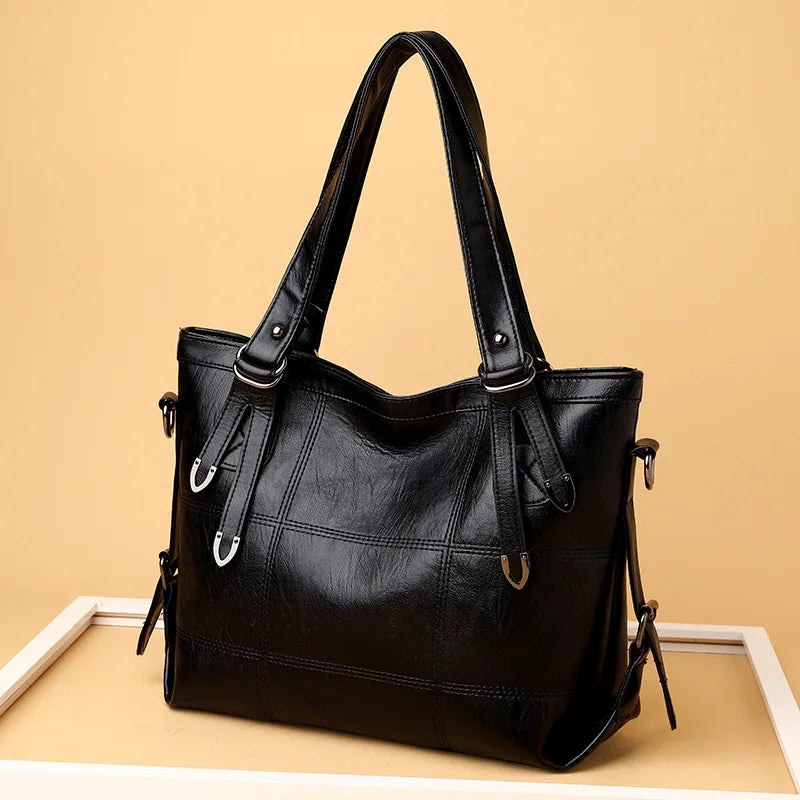 Stylish Women's Water-Resistant Leather Tote Bag