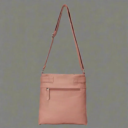 Stylish Leather Shoulder Bag with Ample Compartments