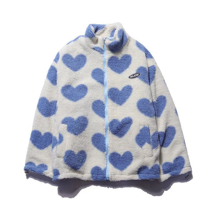 Billie - Stylish Double-Sided Heart Coat for Women