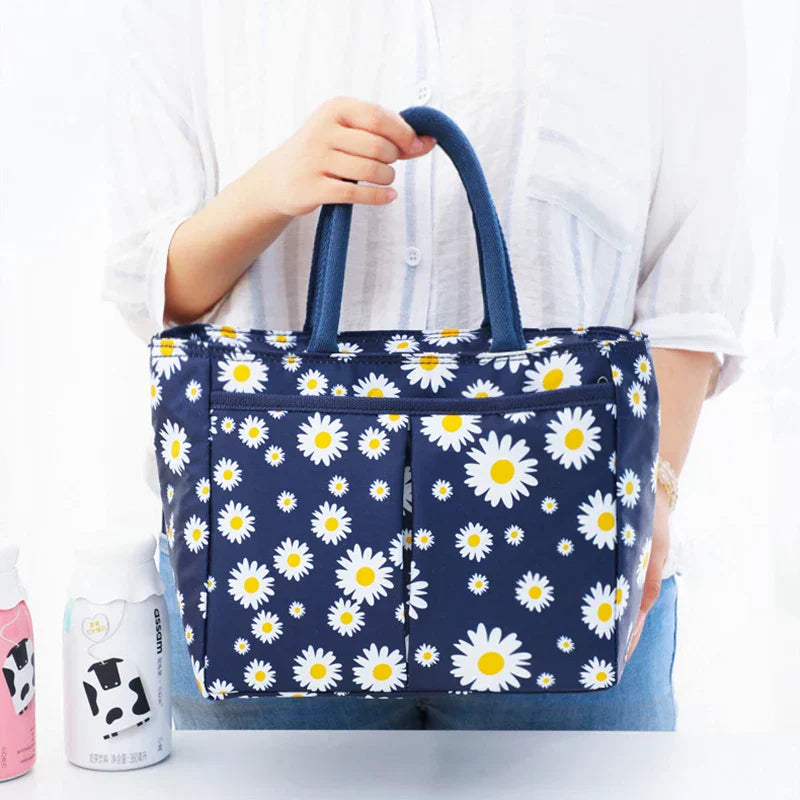 Stylish Insulated Lunch Bag with Vibrant Prints