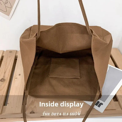 Spacious Canvas Shopper Tote Bag - Perfect for All Your Essentials!