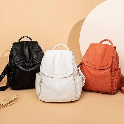 Chic Mini Leather Backpack for Stylish Women