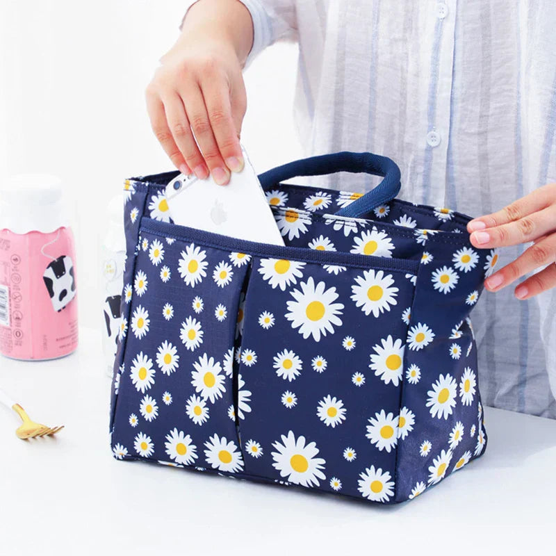 Stylish Insulated Lunch Bag with Vibrant Prints