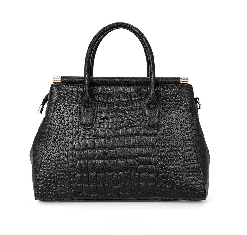 Stylish Maxie Alligator Print Handbag