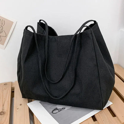 Spacious Canvas Shopper Tote Bag - Perfect for All Your Essentials!