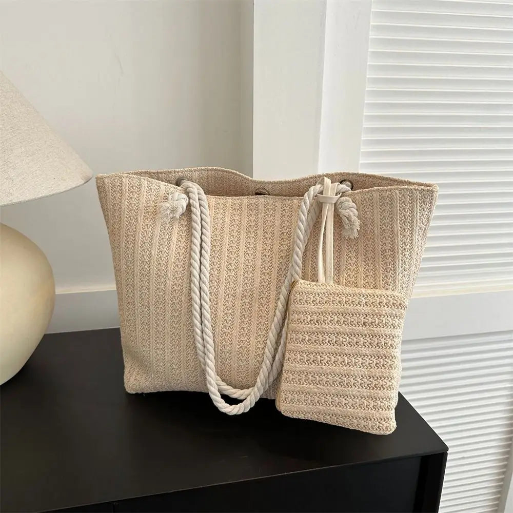 Stylish Oversized Woven Tote Bag for Ultimate Storage