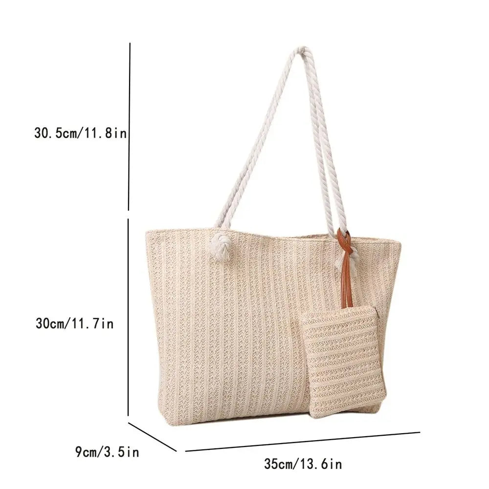 Stylish Oversized Woven Tote Bag for Ultimate Storage