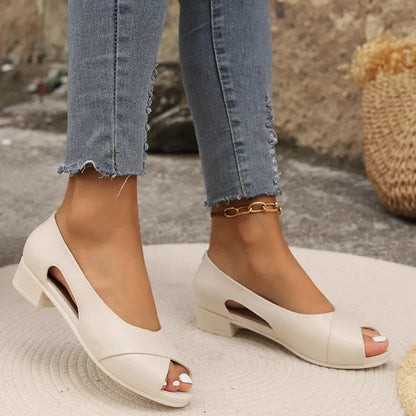Mia | Chic Low Heel Sandals for Ultimate Comfort