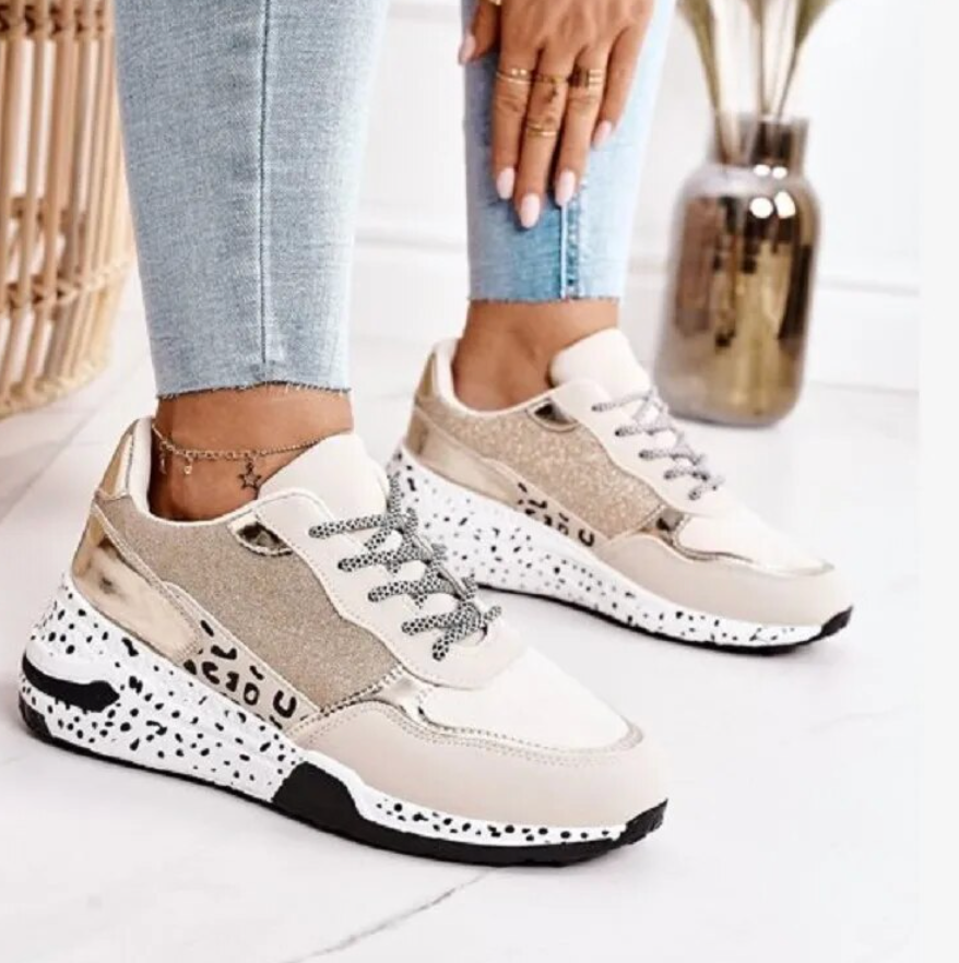 Angelina - Stylish and Cozy Printed Sneakers
