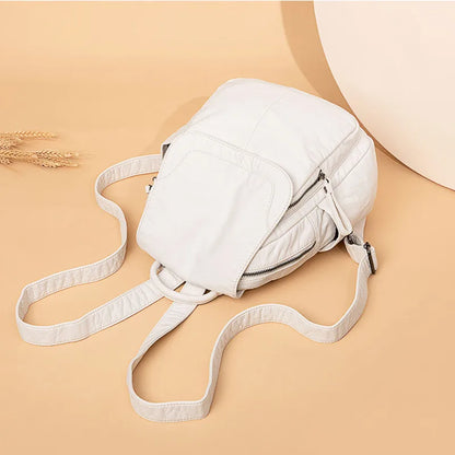 Chic Mini Leather Backpack for Stylish Women