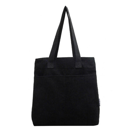 Chic Corduroy Tote Bag - Perfect for Everyday Use!