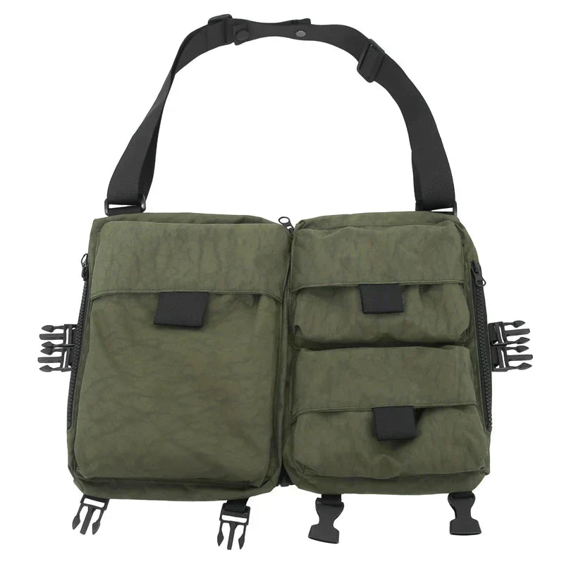 Sleek Nylon Chest Bag for Ultimate Convenience and Style