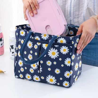 Stylish Insulated Lunch Bag with Vibrant Prints