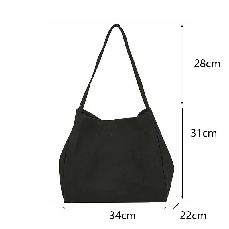 Spacious Canvas Shopper Tote Bag - Perfect for All Your Essentials!