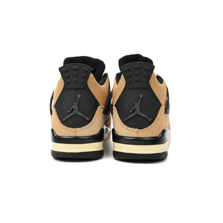 Fossil-Tone Retro Court Mid Sneaker in Sand & Black | TerraForm™