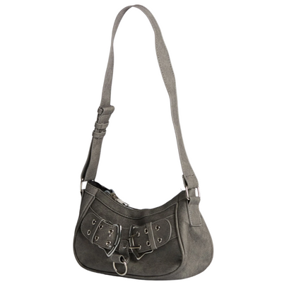 Chic Mini Zazie Faux Leather Shoulder Bag with Adjustable Strap for Women