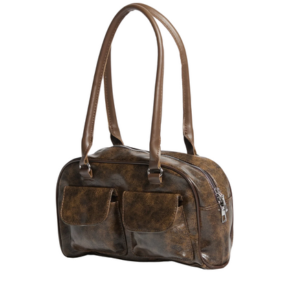 Stylish Distressed Leather Adjustable Carrying Strap for Women