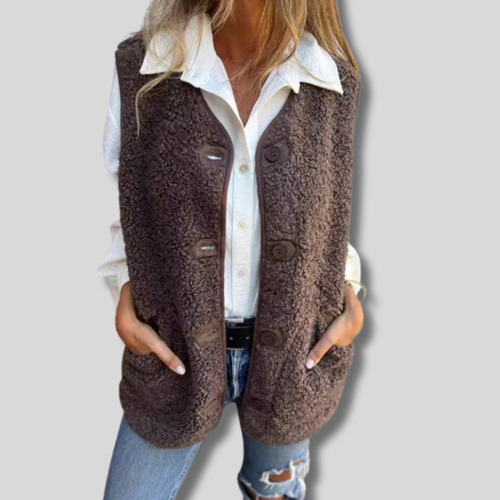 Tilly - Cozy Wool Winter Vest for Her