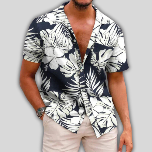 Koen - Stylish Short-Sleeve Floral Shirt