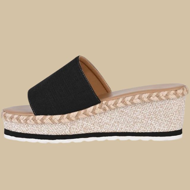 Annag - Stylish Casual Wedge Sandals Featuring a Trendy Espadrille Sole