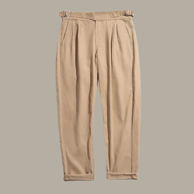 Alfred - Stylish Pleated Front Trousers for a Chic Look
