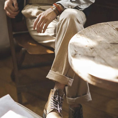 Alfred - Stylish Pleated Front Trousers for a Chic Look