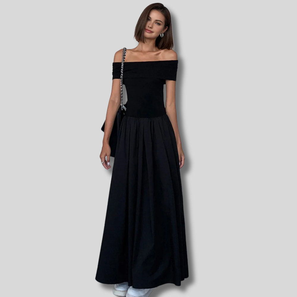 Luna | Elegant Off-Shoulder Maxi Dress for a Timeless Look | Women's Fashion