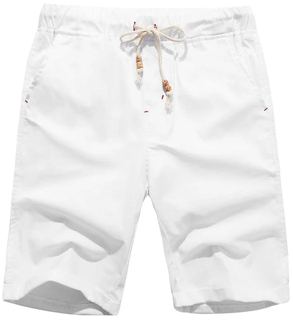Alistair - Stylish Linen Beach Shorts for Men with Adjustable Drawstring