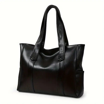 Chic Solid Color Tote Bag for Women