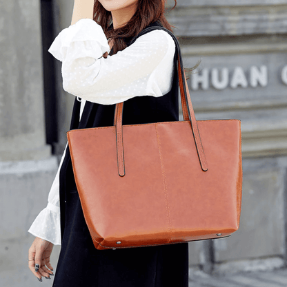 Chic Vintage Leather Tote Bag - Limited Edition!